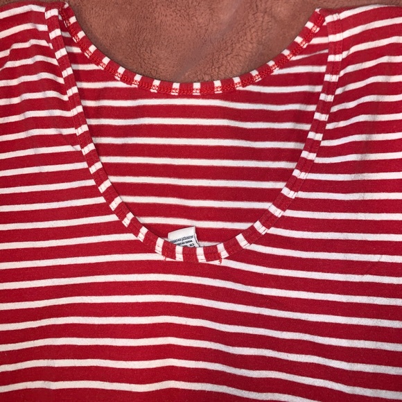 Red & white stripped long sleeve shirt - Picture 2 of 2